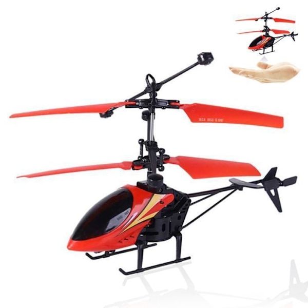 Mini drone - Zentavo - Fjärrstyrd flygplan - Stötresistent - Färgade lampor - För barn 4-6 år Röd