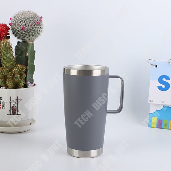 TD® 20oz autojuoma-mukit 304 ruostumaton teräs kansilla eristetty muki kuumaa ja kylmää kahvia jääbaarimuki kantokahvalla eristetty pullo