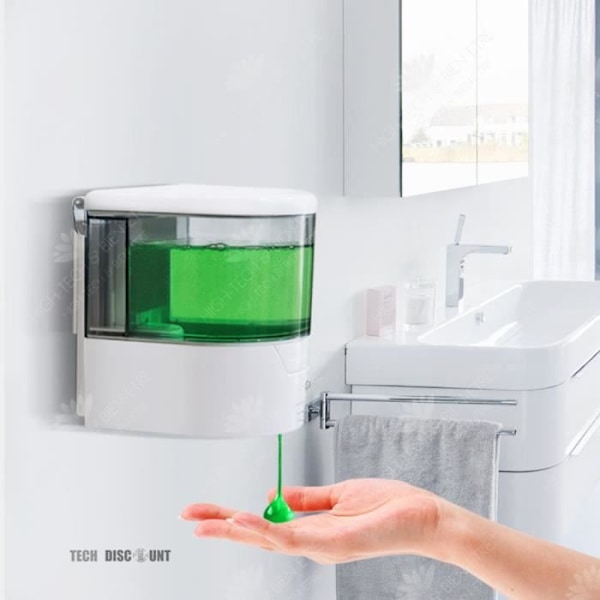 HTBE® Infraröd sensor för hushållsbadrum Tvåldispenser Plast Väggmonterad handdesinfektionsflaska