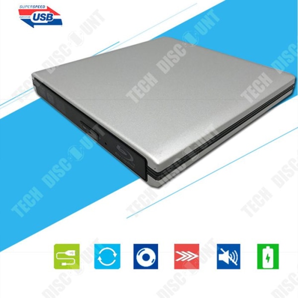TD Optical Cd Dvdrw Extern Bluray Drive USB 3.0 Windows Mac Cd Dvd Bluray Extern Portabel Kompakt Plug And Play