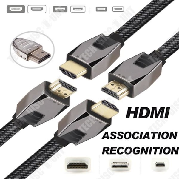 TD® HDMI HD kabel ultra strøm højhastighed kompatibel ethernet audio tilslutning elektroniske apparater nylo stik