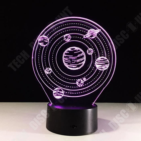 Bordslampa - TD® - 3D LED Univers - 7 Färger - Modern Design - För Barn Flerfärgad