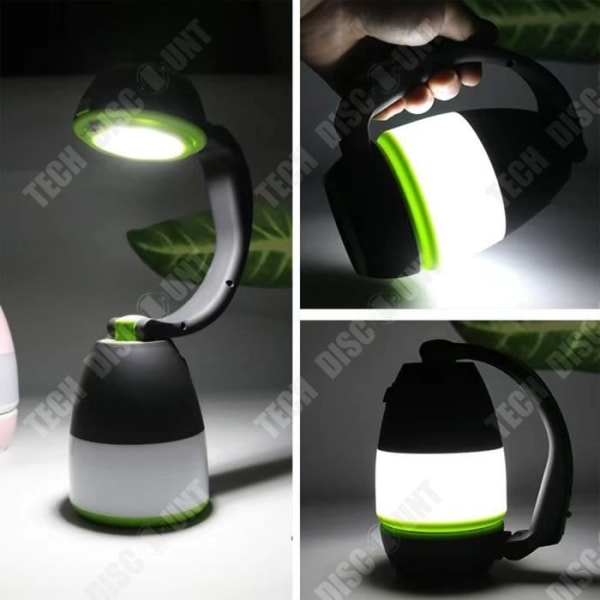 TD® Monitoiminen LED-ulkotulvalaistus USB-lataus Retkituli 3-in-1