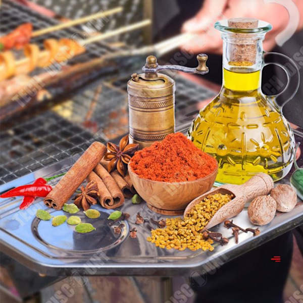 TD® kolgrill Grill för 5-10 personer Vikbar bärbar grill i rostfritt stål för utomhusbruk73x33,2x70 c