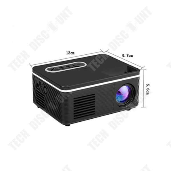TD® 1080p HD Uusi Miniprojektori Kotikäyttöön S361 Kannettava LED-miniprojektori