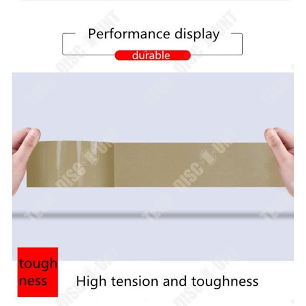 TD® Sæt af 24 Brun Polypropylen Tape 48 mm x 66 m Scotch Emballering Ruller af Høj Kvalitet Stille