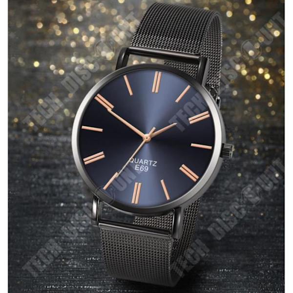 TD® Quartz Armbandsur Casual and Business Series Mesh Bältesklocka Herrpresenter 38524564