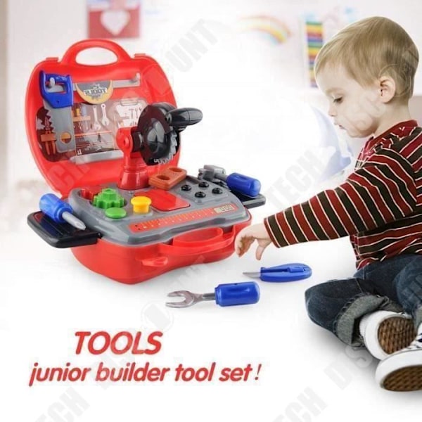 TD® Kids Craft Tool Set - 2-6 år gamla pojkar rollspel - 19st färgglada Craft Tool Kit