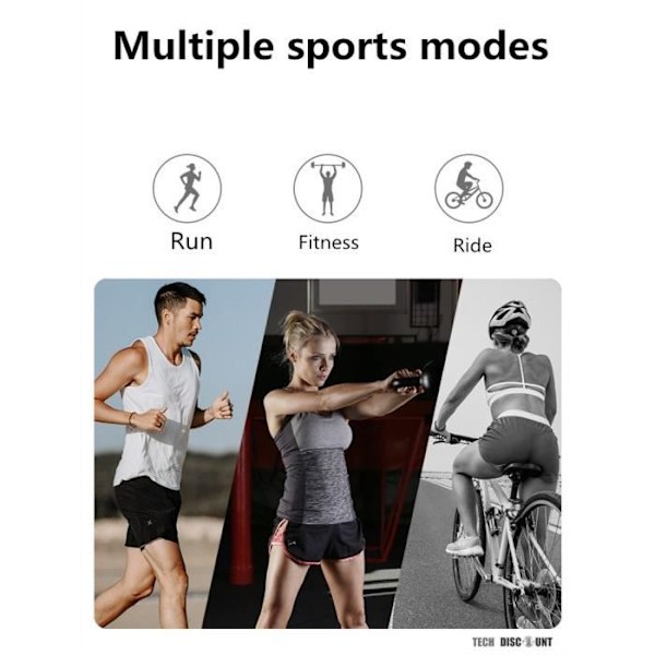 TD® V5 färgskärm smart armbandsur/pulsblodtrycksmätare/vattentät sportklocka/hjärtblodtrycksmätare