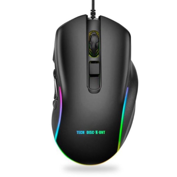 TD® Wired Gaming Mouse Justerbara DPI-programmerbara knappar