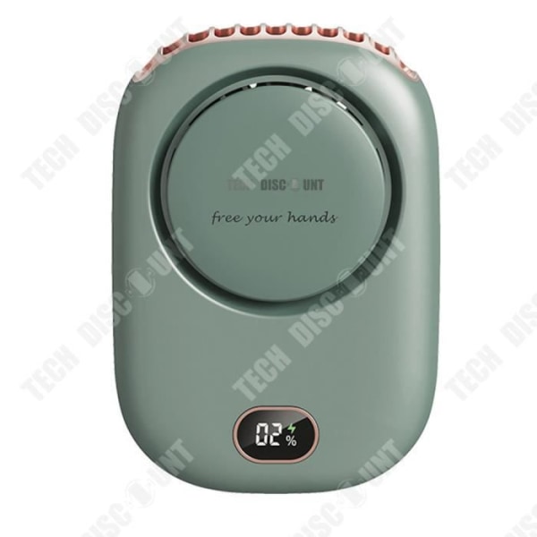 TD® Pocket Fan 2000mAh Tre justerbara vindhastigheter Lång batteritid Inget fläktblad