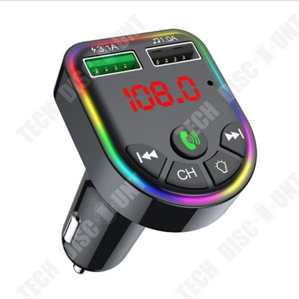 TD® ratt FM-sändare bluetooth bilsändare cigarettändaruttag radio MP3-spelare multimedia billig trådlös handfri