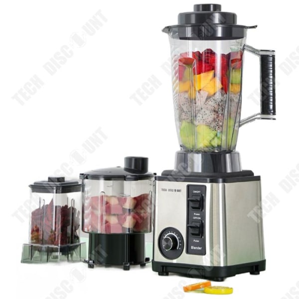 TD® Saftpresser 3L Stor kapacitet Multifunktionel saftpresser Kødsliber Blender 3-i-1.