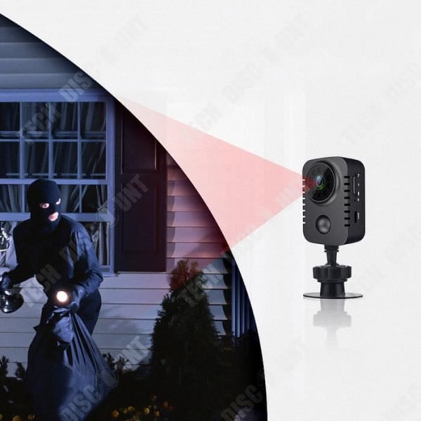 TD® Sportkamera HD-kamerakort vidvinkel infraröd kamera rörelseinspelare PIR-kamera 1080P bakre clipdesign