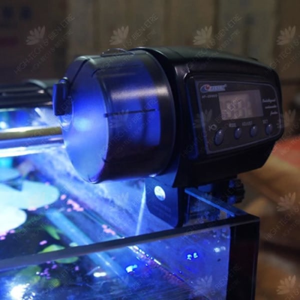 HTBE® Automatisk fodring akvarium tidsindstilling automatisk fodring akvarium lukket automatisk fodring til fisk