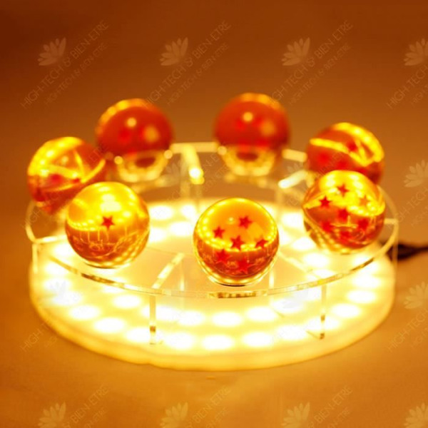 HTBE® Shenlong 3.5 cm Dragon Ball hylly Dragon Ball kristallipallon pidike Shenlong käsintehty malli lelu näyttöboksi