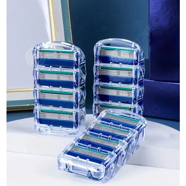 INN Rakblad för män Refills 4 Refills 4 Units Byt ut kompatibelt manuellt Razor Head 5th Steg Universal