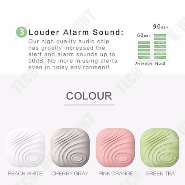TD® Ny Ankomst Møtrik 3 Smart Tag Bluetooth Tracker Nøglesøger Trådløs Aktivitets Bluetooth Tracker Antitab Bagage