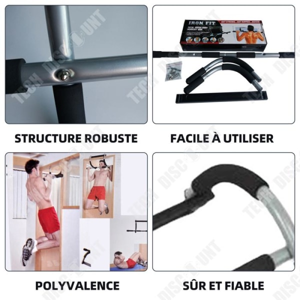 TD Traction för situps dips pull-up bar inomhus fitness dörrram horisontell stång enkel dörröppningsfäste pull up