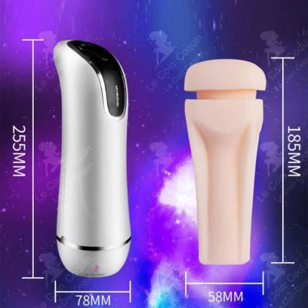 LCC Masturbator Hane Kraftfull Hane Elektrisk Fram och tillbaka Sexleksak Flygplanskopp handsfree onani vibrator vo E34599