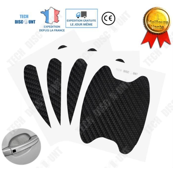 TD® Sticker bilhandtag sport familjedörr kolfiber autofilm skydd halkfri lack dekorationsbeständig