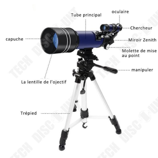 TD® stargazing monokulärt teleskop kan ta bilder, förstoring, HD astronomiska teleskop professionella