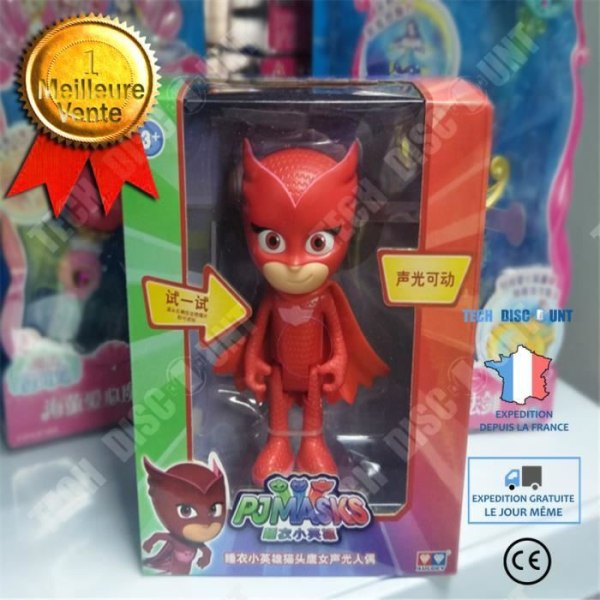 TD® Figur PJMASKS Torch GoGlow Buddy - Röd