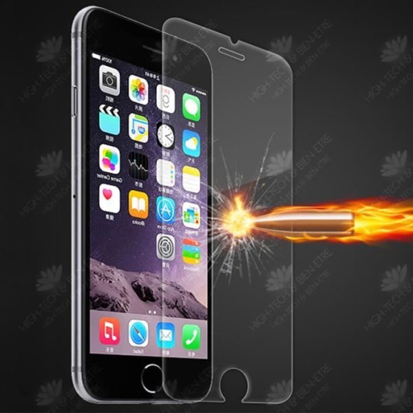 HTBE® Lujitettu filmi Apple iPhone 6 Plus: HD 9H kovuus, ei täysikokoista näyttösuojaa, iskunkestävä lasipinnoite.