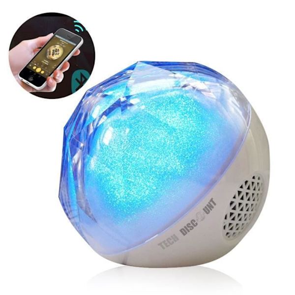 TD® Højttaler kugle spot scene højtaler Bluetooth bærbar vandtæt lampe effekt fjernbetjening telefon enhed USB musik