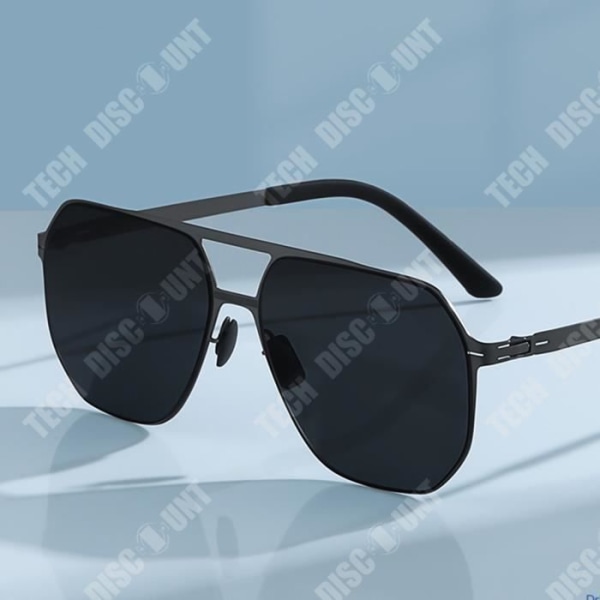 TD® skruvlösa körsolglasögon med ett spänne för män tunna superelastiska polariserade nylonsolglasögon