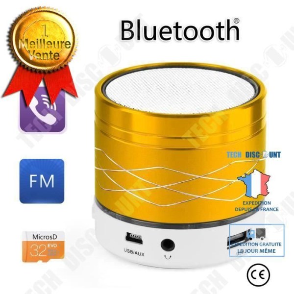 Bluetooth-kaiutin TD® 400 mAh Pysäytyspisteen muisti TF-kortin ja USB-avaimen tuki