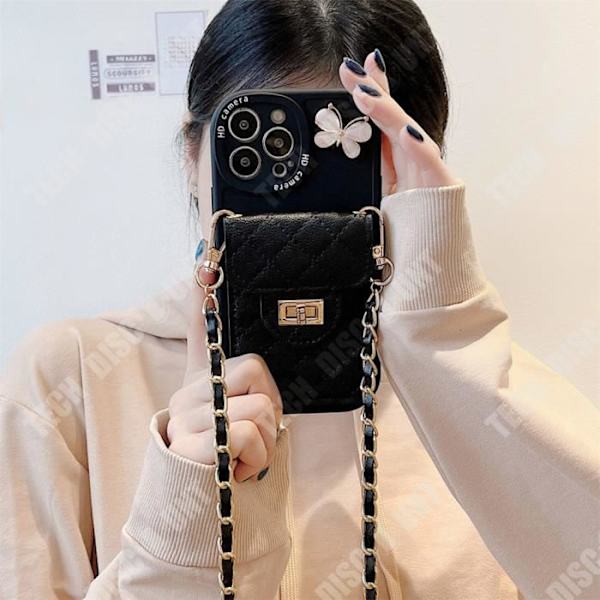 TD® Rhombus Mobiltelefon Skyddsfodral iPhone13promax Mobiltelefonfodral Chain Messenger Card Bag