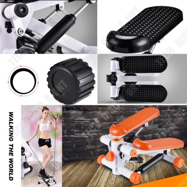 TD® Mute Stepper Home Mini Bantning Viktminskning Multifunktionell pedalmaskin Fitnessutrustning-Orange