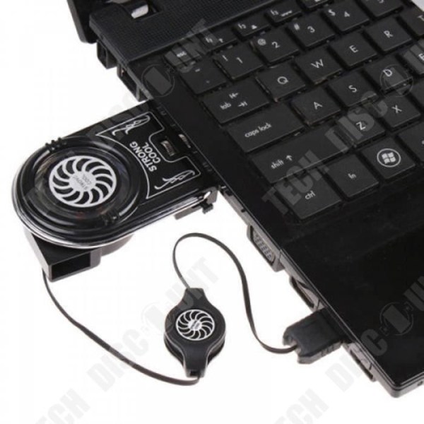 TD® USB Notebook køleventilator, længde køling enhed, kølepude bærbar køler til Notebook