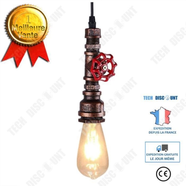 TD® Loft retro vattenpipslampa industriell vindbar personlighet restaurang vattenpipa granatäpple ljuskrona Amerikansk ljuskrona