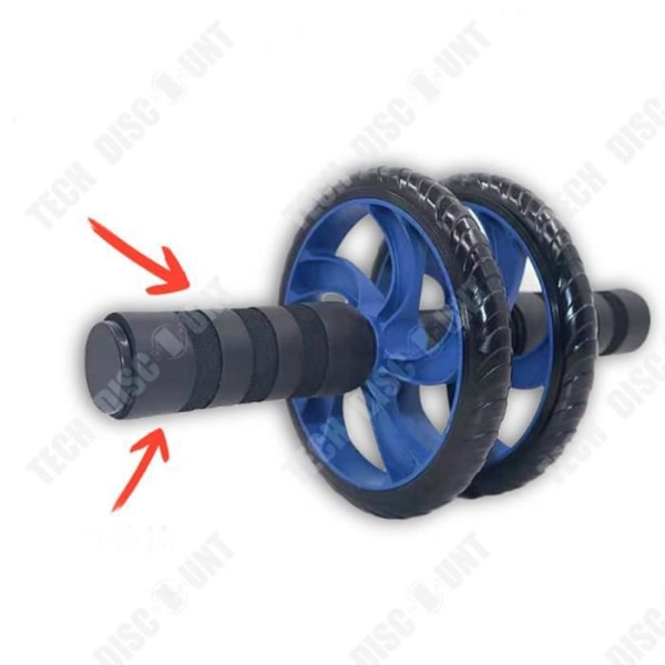TD® Tvåhjuls push-up bukträningsmaskin bukmuskelhjul bukträningsutrustning jättehjul
