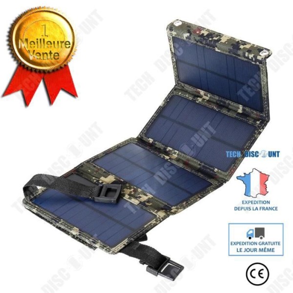 TD® Solar Laddare Laddare 8W 5V USB Mobiltelefon Utomhus Bärbar 20W Snabböppning Snabb mottagning Solar Folding Bag