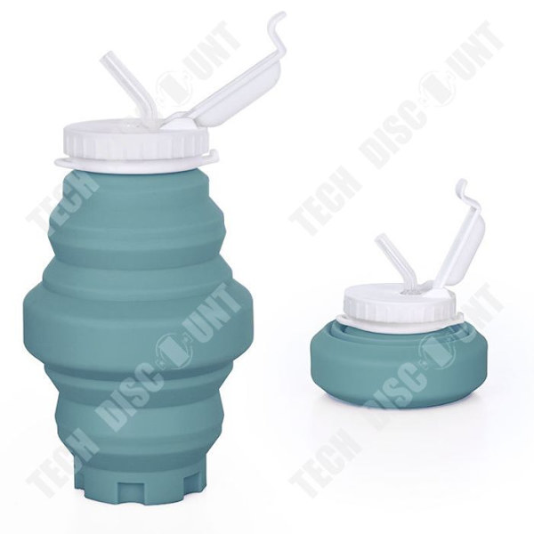 TD® Silikoni vedenpullo taitettava muki matkailu ulkona kannettava mini muki 500ml Sopii vaellamatkoille