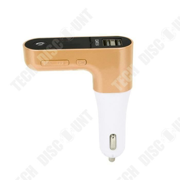 TD® Auton FM-lähetin - Langaton Bluetooth-autosoitin - FM-radio & USB AUX-lähetin-laturi