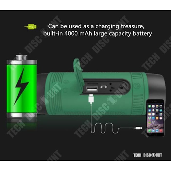 Bluetooth højttaler - TD - 4000 mAh - Vandtæt - Stødresistent - Håndfri