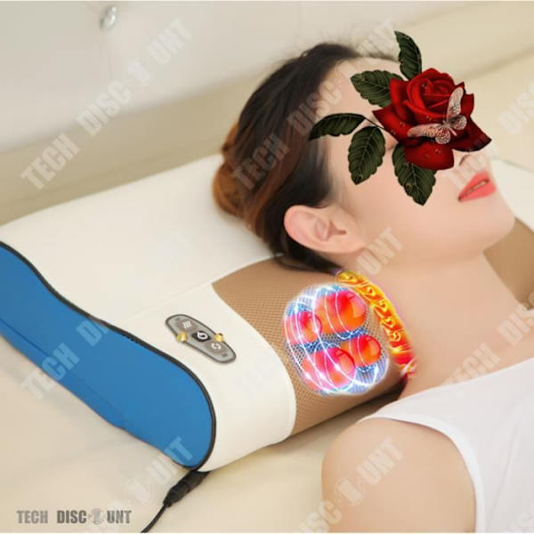 TD® Multi-funktionel varmende massageapparat til smertebekæmpelse, afslapning af muskler, nakke og ryg, lindrende blid varme, effektiv.