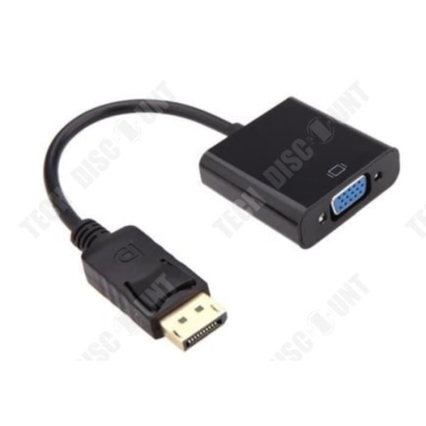 TD® DP till VGA-adapterkabel - 1080p DP DisplayPort hane till VGA hona konvertera - VGA hankontakt