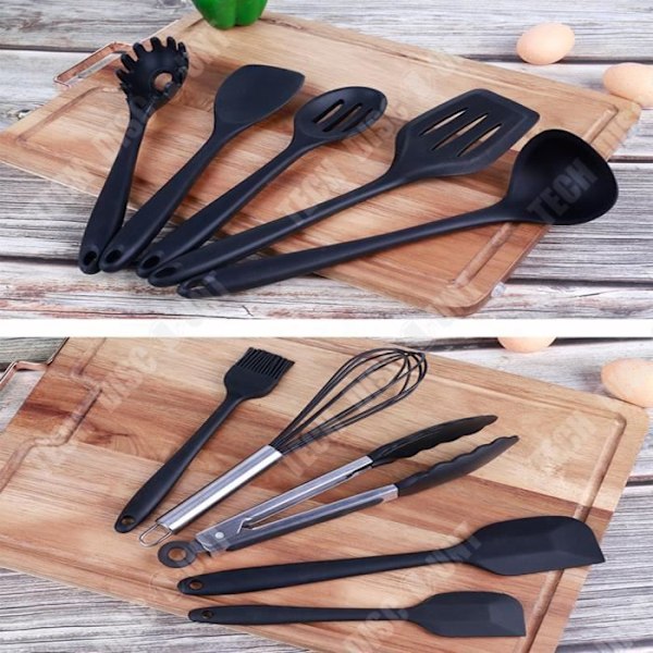 TD® NOIR 10 kpl Keittiövälineet Silikoni Setti LIA21839