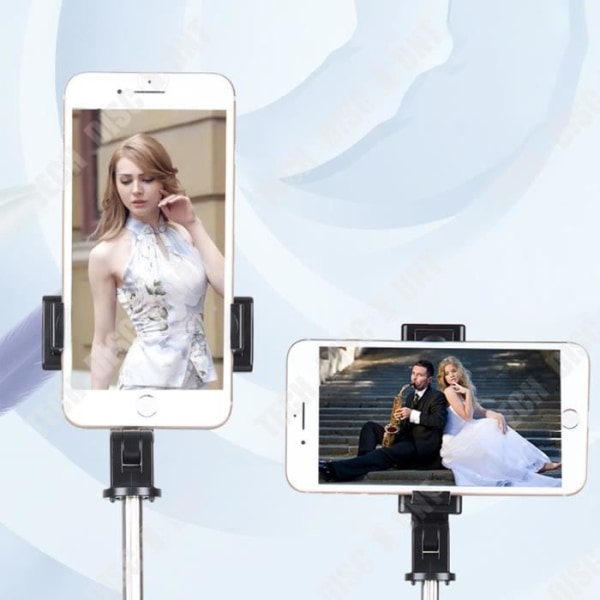 TD® Bluetooth-selfie-tikku, joka tukee matkapuhelimen vaakakuvausta, universaali pystytelakka.