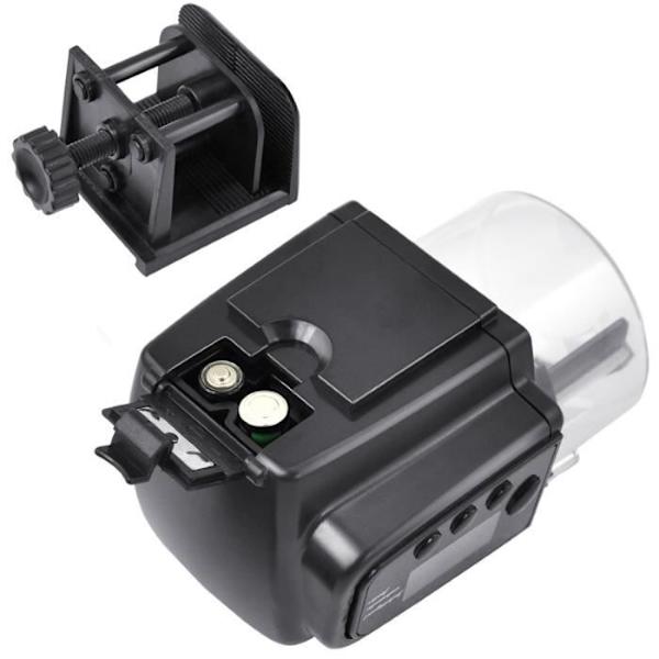Automatisk matautomat - LCC® - Akvarier - LCD-timer - Anti-tilltäppning - Svart Svart