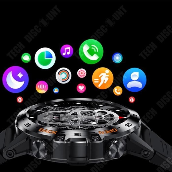 TD® Bluetooth BLE 5.0 smart samtal superlång standby utomhussport smart vattentät herrklocka Rekommendera