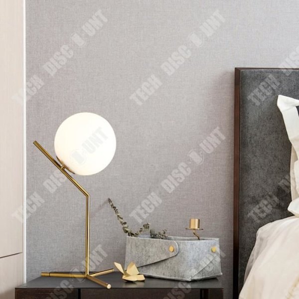 TD® Nat lampe kontakttaster Skruelampe Øjenbeskyttelse Rund glasbordlampe