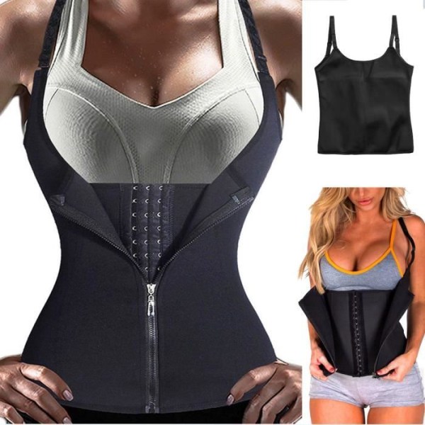 Slimming Vest Shaper Bälte för damer Yoga Sport Gym Fitness Linne Sweating M
