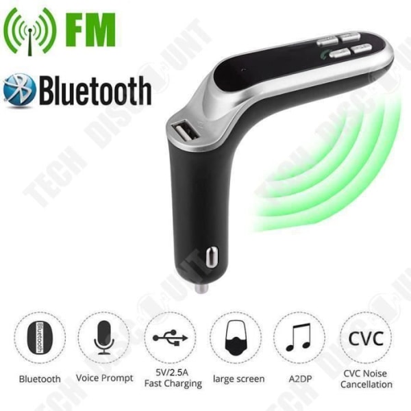 TD® Bil FM-sändare - Handsfree Bluetooth Kit Laddare FM-sändare MP3-spelare