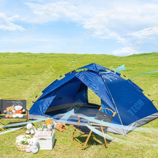 TD® utomhustält, picknickfiske, solskyddstält, dubbelt tält, helautomatisk pop-up bärbar
